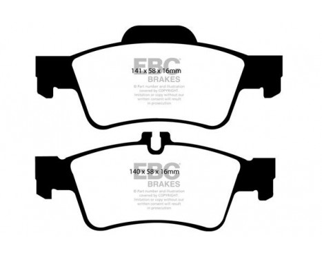 Brake Pad Set, disc brake Greenstuff DP21491 EBC, Image 4