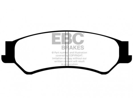 Brake Pad Set, disc brake Greenstuff DP21500 EBC, Image 4