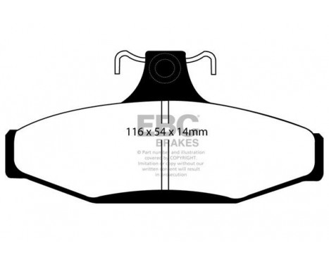 Brake Pad Set, disc brake Greenstuff DP21501 EBC, Image 4
