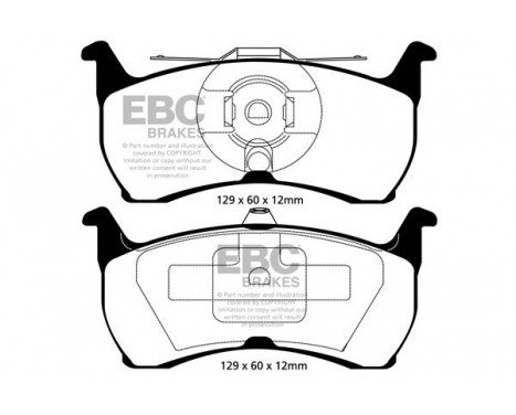 Brake Pad Set, disc brake Greenstuff DP21504 EBC, Image 4
