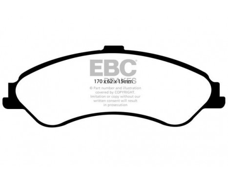 Brake Pad Set, disc brake Greenstuff DP21507 EBC, Image 4