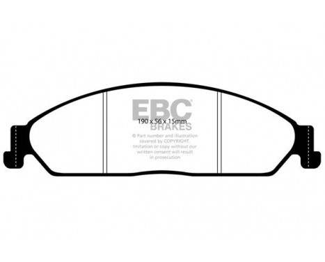 Brake Pad Set, disc brake Greenstuff DP21511 EBC, Image 4