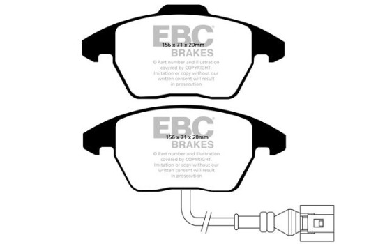 Brake Pad Set, disc brake Greenstuff DP21517 EBC, Image 4