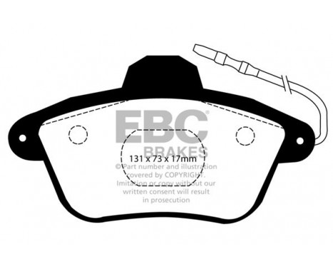 Brake Pad Set, disc brake Greenstuff DP21526 EBC, Image 4