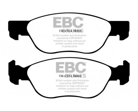 Brake Pad Set, disc brake Greenstuff DP21530 EBC, Image 4