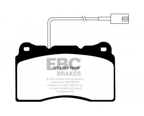 Brake Pad Set, disc brake Greenstuff DP21540 EBC, Image 4