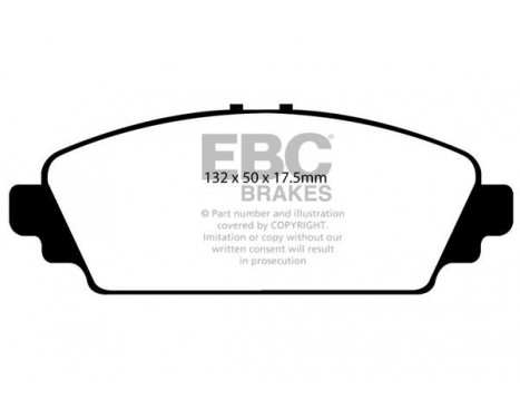 Brake Pad Set, disc brake Greenstuff DP21544 EBC, Image 4