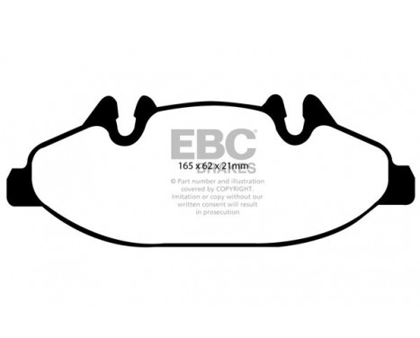 Brake Pad Set, disc brake Greenstuff DP21553 EBC, Image 4
