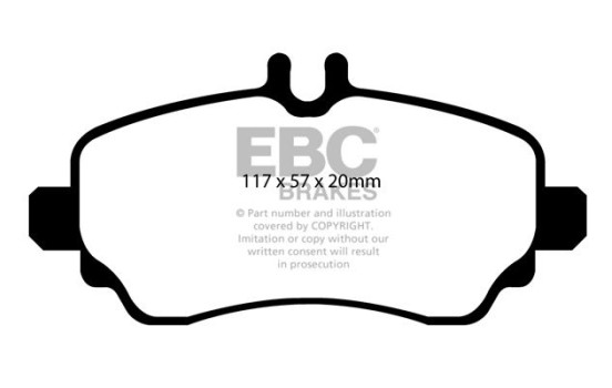 Brake Pad Set, disc brake Greenstuff DP21555 EBC, Image 4