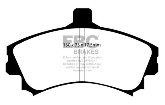 Brake Pad Set, disc brake Greenstuff DP21564 EBC, Image 4