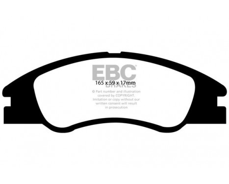 Brake Pad Set, disc brake Greenstuff DP21568 EBC, Image 4