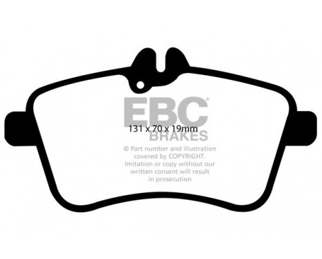 Brake Pad Set, disc brake Greenstuff DP21580 EBC, Image 4