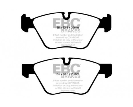 Brake Pad Set, disc brake Greenstuff DP21600 EBC, Image 4