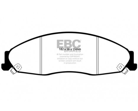 Brake Pad Set, disc brake Greenstuff DP21645 EBC, Image 4