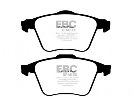 Brake Pad Set, disc brake Greenstuff DP21679 EBC, Image 4