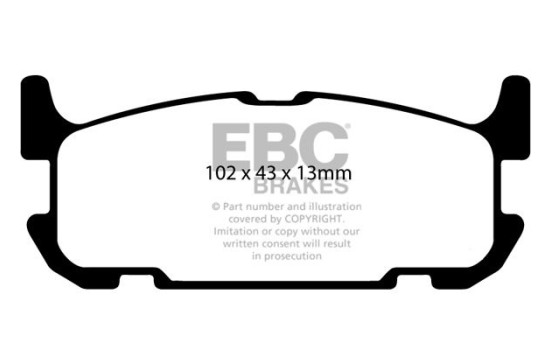 Brake Pad Set, disc brake Greenstuff DP21685 EBC, Image 4