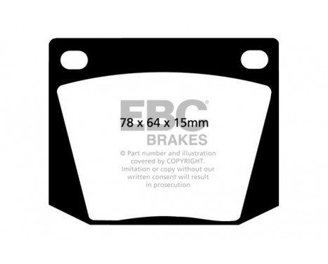 Brake Pad Set, disc brake Greenstuff DP2169 EBC, Image 4
