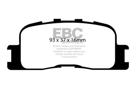 Brake Pad Set, disc brake Greenstuff DP21716 EBC, Image 4