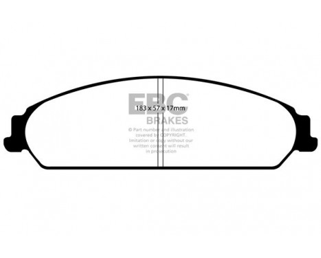 Brake Pad Set, disc brake Greenstuff DP21724 EBC, Image 4