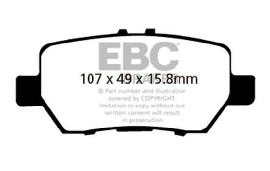 Brake Pad Set, disc brake Greenstuff DP21736 EBC, Image 4