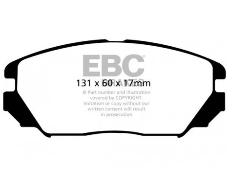 Brake Pad Set, disc brake Greenstuff DP21757 EBC, Image 4