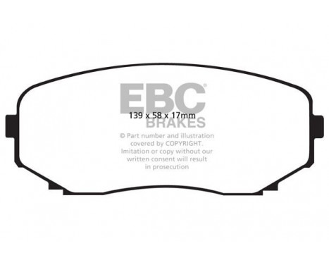 Brake Pad Set, disc brake Greenstuff DP21794 EBC, Image 4