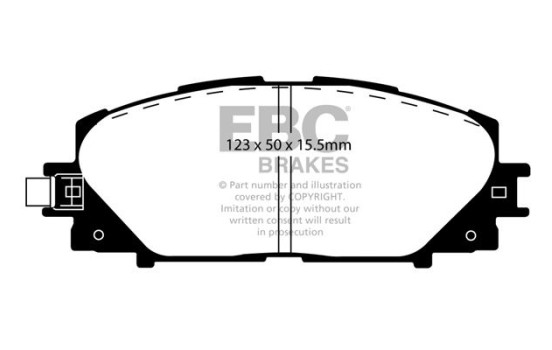 Brake Pad Set, disc brake Greenstuff DP218172 EBC, Image 2