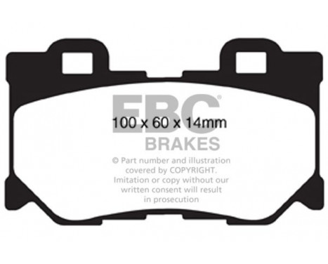 Brake Pad Set, disc brake Greenstuff DP21824 EBC, Image 4
