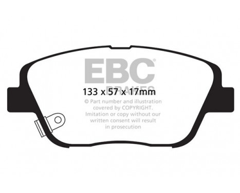 Brake Pad Set, disc brake Greenstuff DP21864 EBC, Image 4