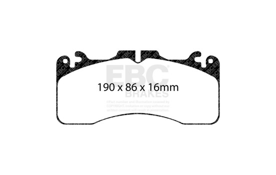 Brake Pad Set, disc brake Greenstuff DP21867 EBC, Image 6