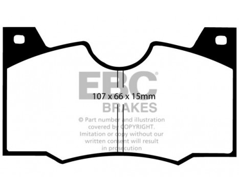 Brake Pad Set, disc brake Greenstuff DP2188 EBC, Image 4