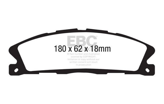 Brake Pad Set, disc brake Greenstuff DP21886 EBC, Image 4
