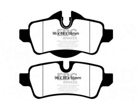 Brake Pad Set, disc brake Greenstuff DP21931 EBC, Image 4