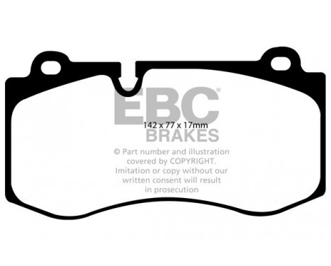 Brake Pad Set, disc brake Greenstuff DP21943 EBC, Image 4