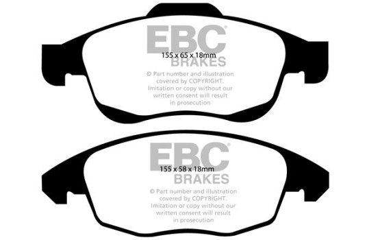 Brake Pad Set, disc brake Greenstuff DP21959 EBC, Image 4