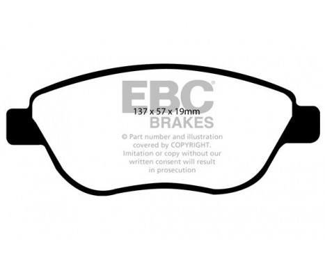Brake Pad Set, disc brake Greenstuff DP21966 EBC, Image 4