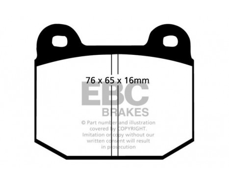 Brake Pad Set, disc brake Greenstuff DP2197 EBC, Image 4