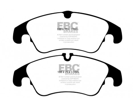 Brake Pad Set, disc brake Greenstuff DP21986 EBC, Image 4