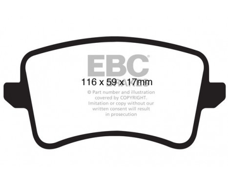 Brake Pad Set, disc brake Greenstuff DP21988 EBC, Image 4