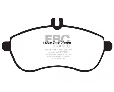 Brake Pad Set, disc brake Greenstuff DP21989 EBC, Image 4