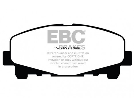 Brake Pad Set, disc brake Greenstuff DP21999 EBC, Image 4