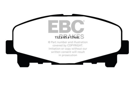 Brake Pad Set, disc brake Greenstuff DP21999 EBC, Image 4