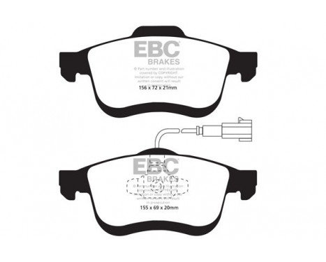 Brake Pad Set, disc brake Greenstuff DP22010 EBC, Image 4