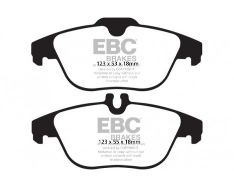 Brake Pad Set, disc brake Greenstuff DP22012 EBC, Image 4