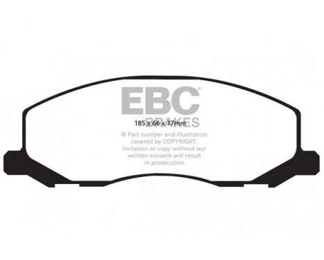 Brake Pad Set, disc brake Greenstuff DP22015 EBC, Image 4