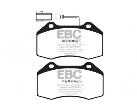 Brake Pad Set, disc brake Greenstuff DP22021 EBC, Image 4
