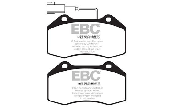 Brake Pad Set, disc brake Greenstuff DP22021 EBC, Image 4