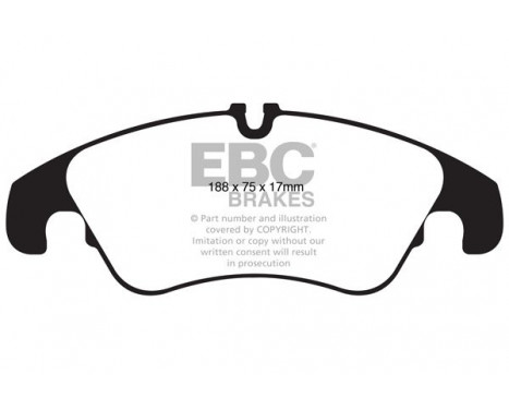 Brake Pad Set, disc brake Greenstuff DP22022 EBC, Image 4