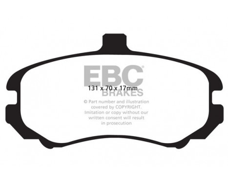 Brake Pad Set, disc brake Greenstuff DP22028 EBC, Image 4