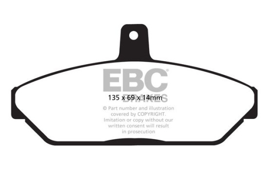 Brake Pad Set, disc brake Greenstuff DP22037 EBC, Image 4